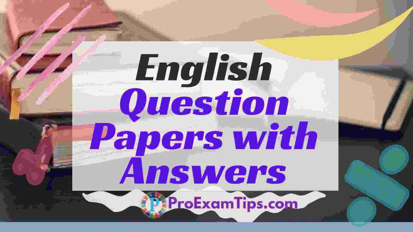 Class 11 English Model Papers with Answers