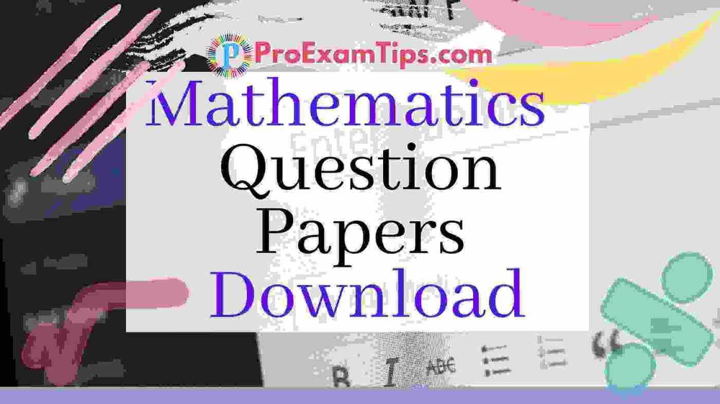 CHSE Odisha Maths Question Papers